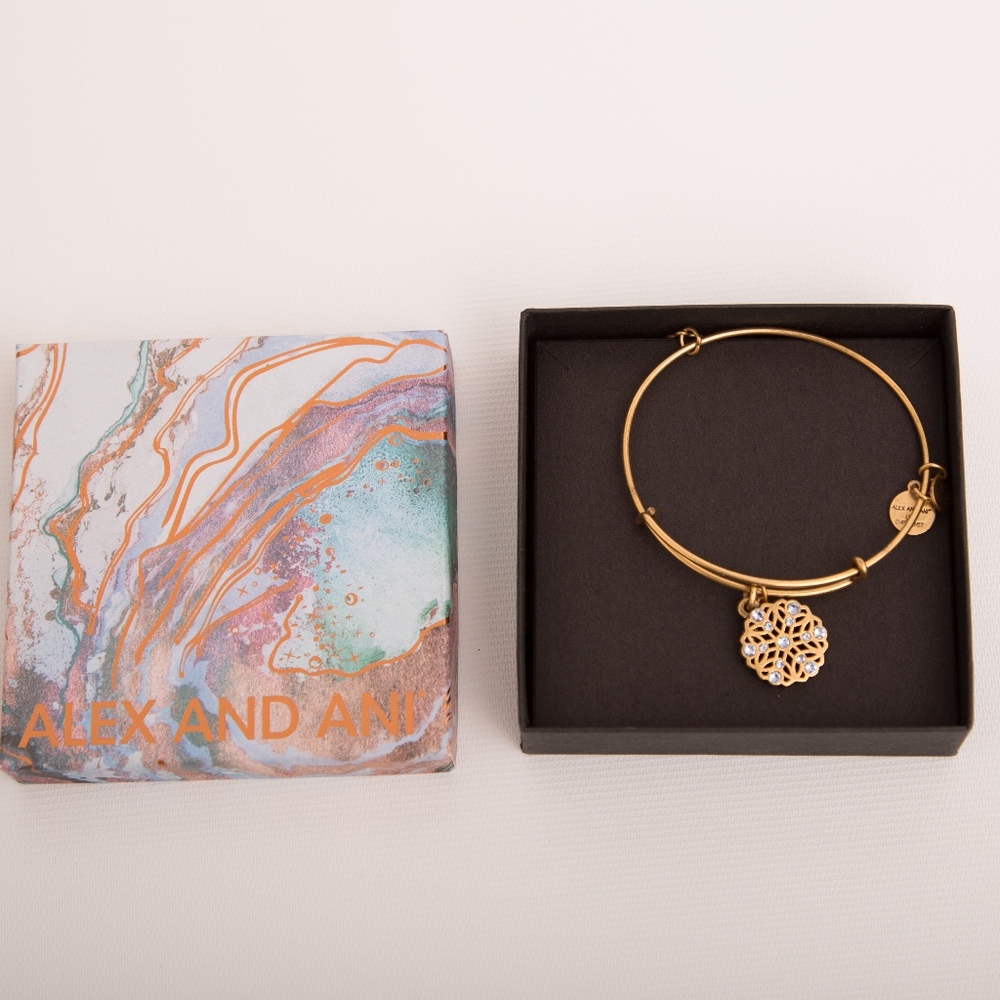 ALEX AND ANI Snowflake Gold Bracelet